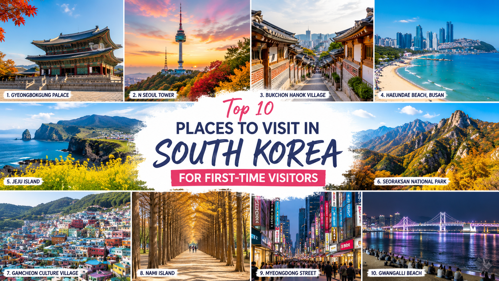 Top 10 Places to Visit in South Korea for First-Time Visitors