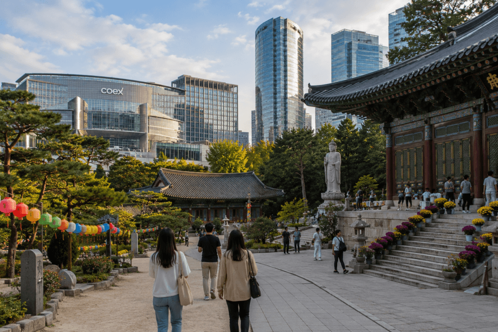 Bongeunsa Temple near COEX Mall