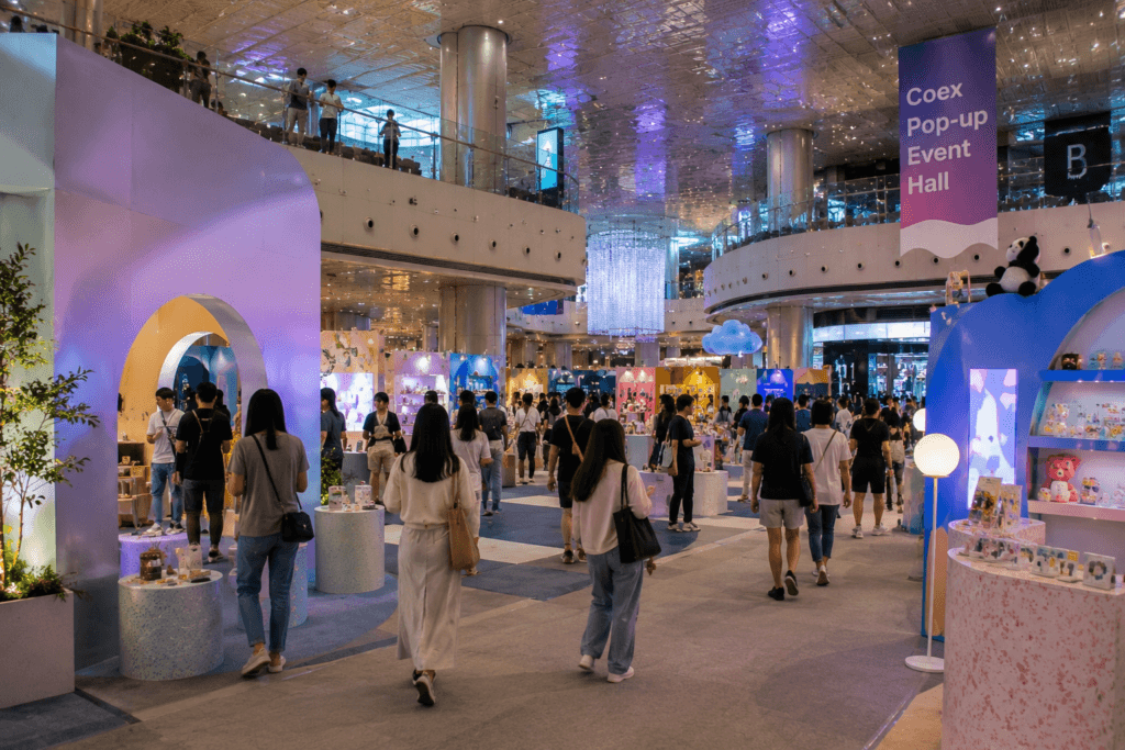 Pop-up event space inside COEX Mall