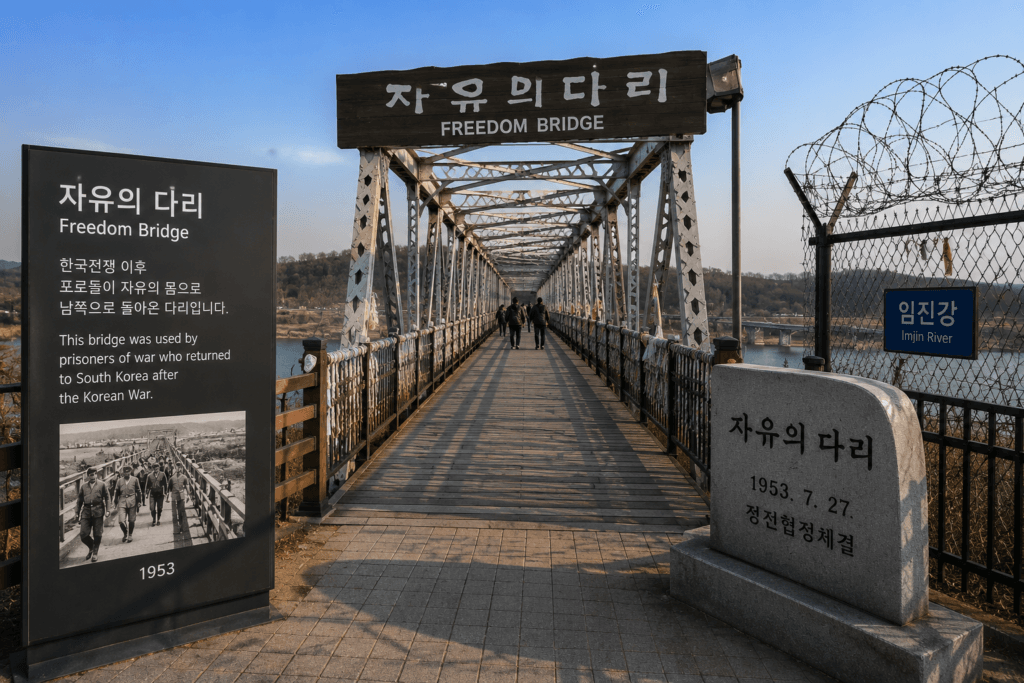 Freedom Bridge near the Korean DMZ