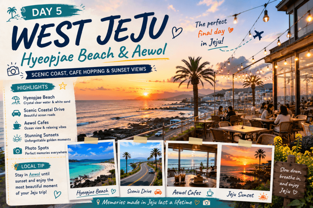 West Jeju Sunset Experience Hyeopjae Beach and Aewol sunset cafe scenery in West Jeju