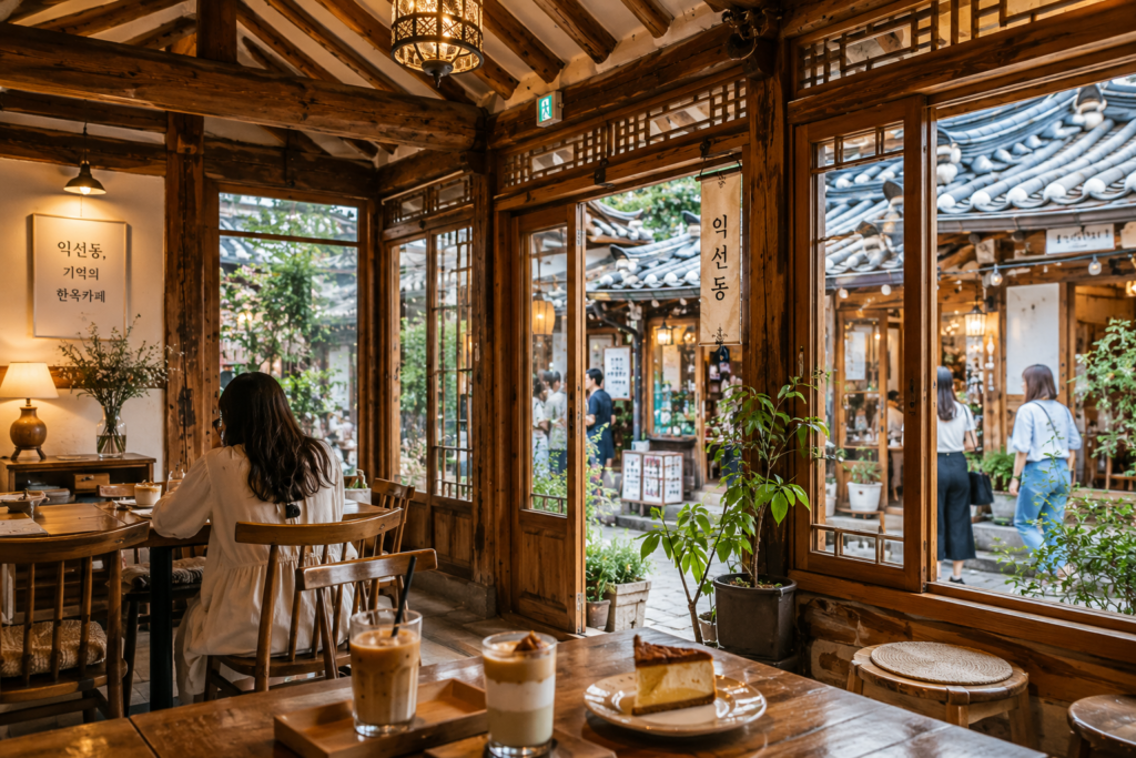 Traditional hanok cafe in Ikseon-dong Seoul
