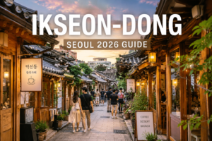 Traditional hanok cafes and alleyways in Ikseon-dong Seoul
