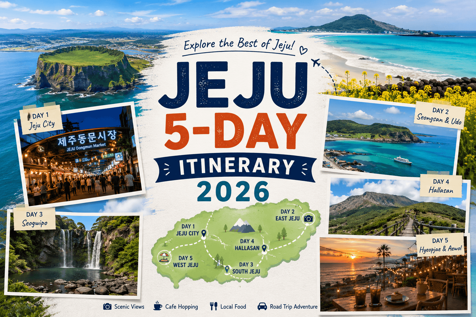 Jeju 5-Day Itinerary 2026: The Best Route for First-Time Visitors