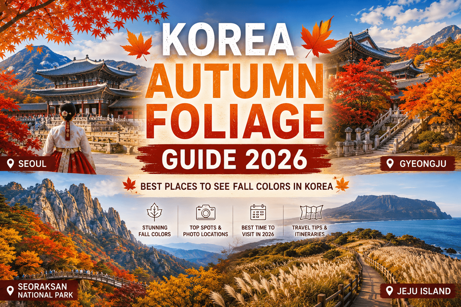 Korea Autumn Foliage Guide 2026: Best Places to See Fall Colors in Korea