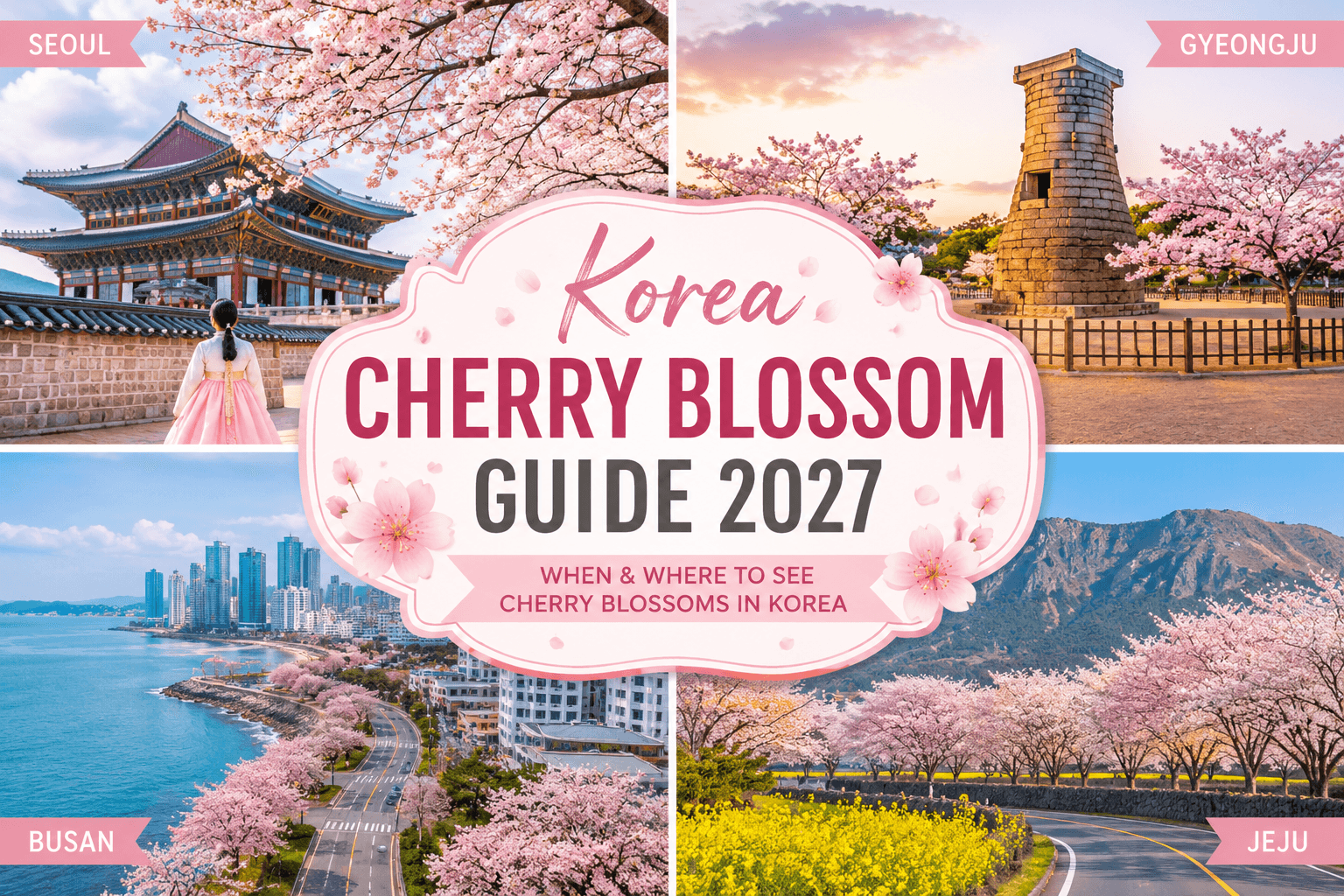 Korea Cherry Blossom Guide 2027: When and Where to See Cherry Blossoms in Korea