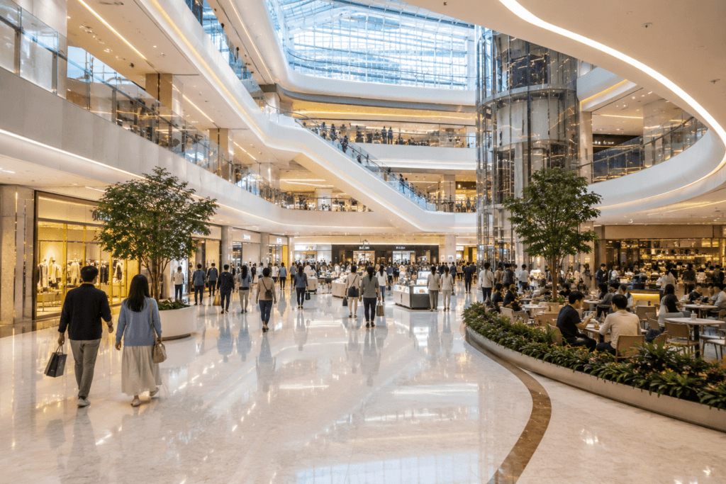 Lotte World Mall indoor shopping area