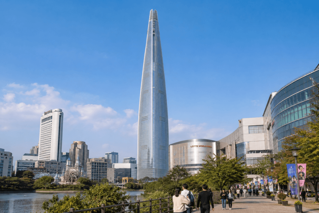 Lotte World Tower in Jamsil