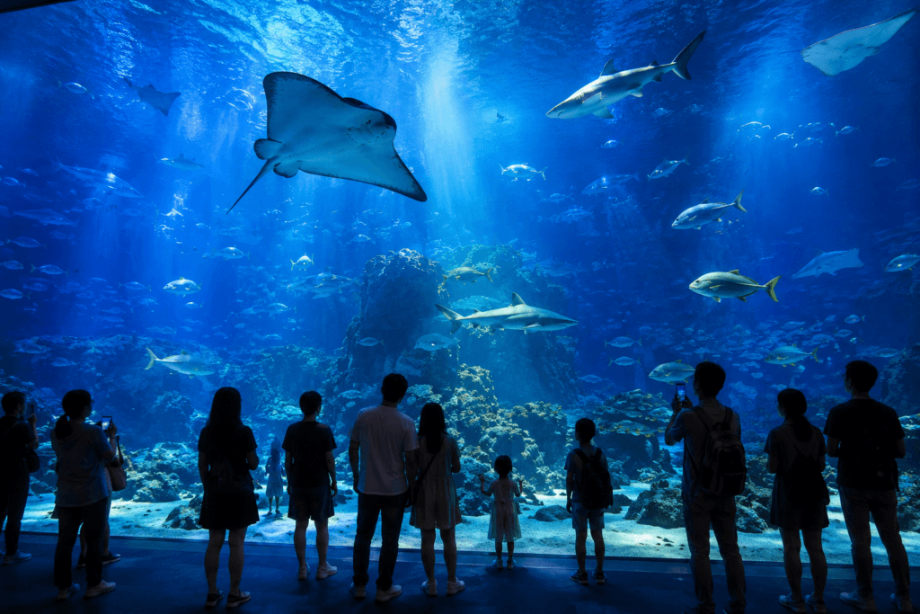 Large tank at SEA LIFE COEX Seoul Aquarium