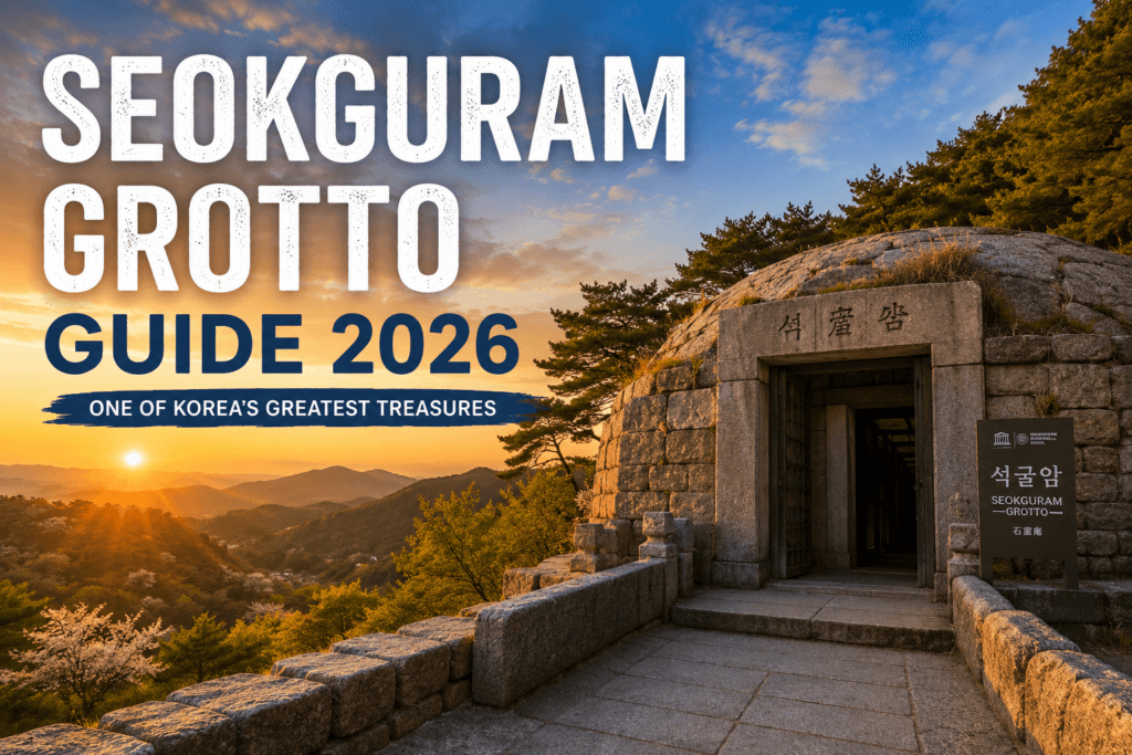 Seokguram Grotto Guide 2026 featuring UNESCO World Heritage site on Mount Toham in Gyeongju