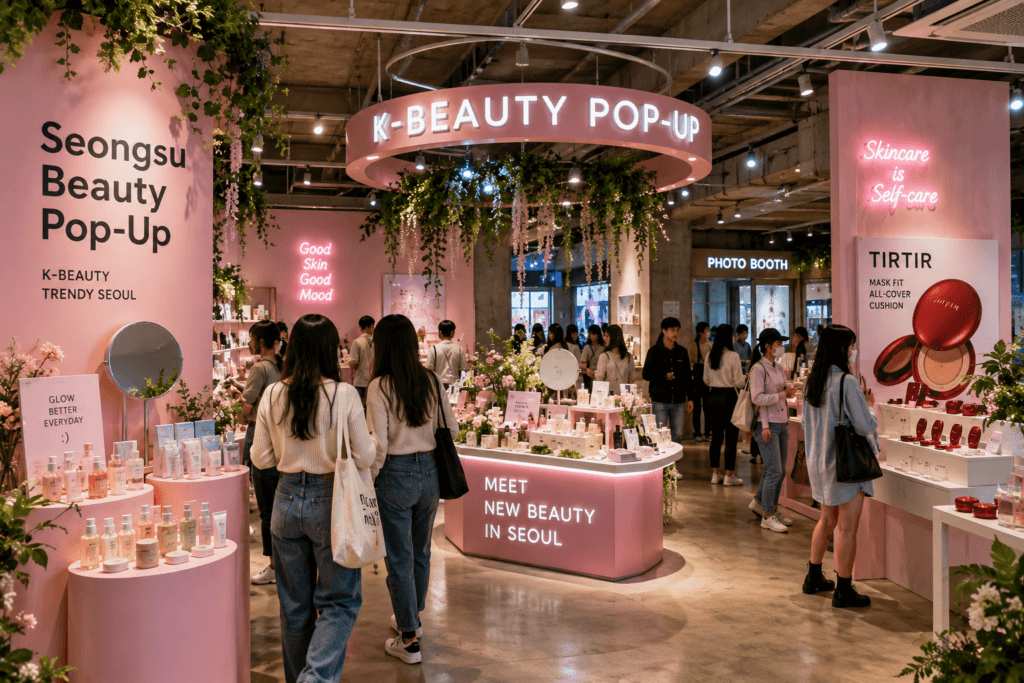 Seongsu Beauty Pop-Up Experience K-Beauty pop-up store in Seongsu Seoul