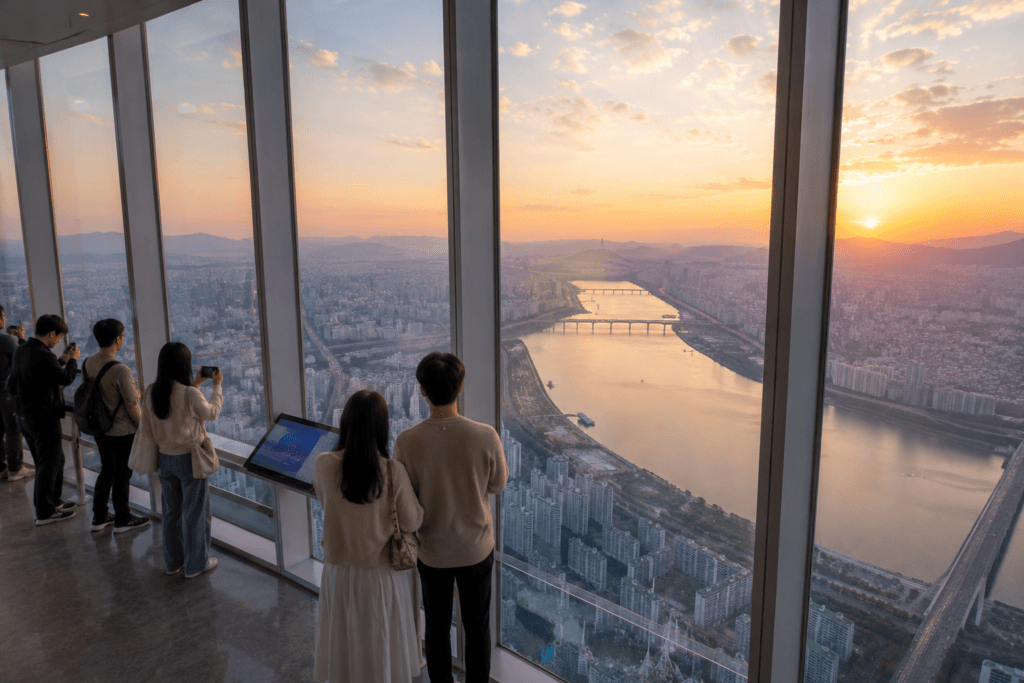 Seoul Sky observation deck view