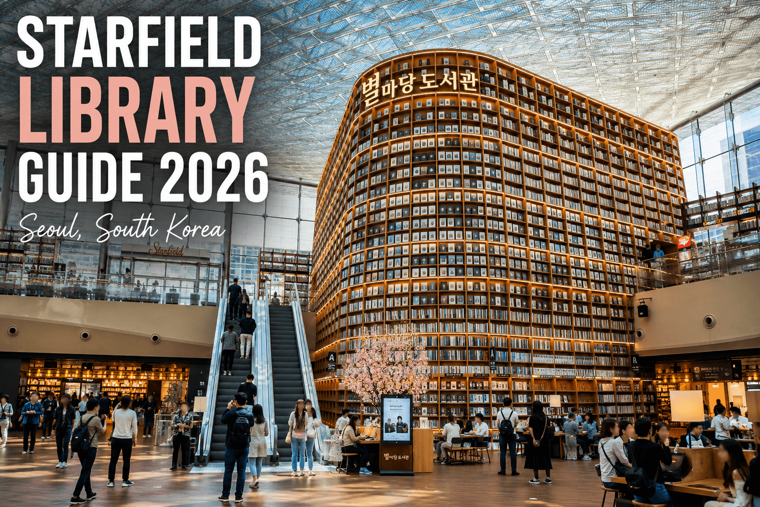 Starfield Library inside COEX Mall in Seoul South Korea