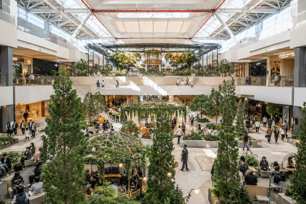 The Hyundai Seoul indoor atrium