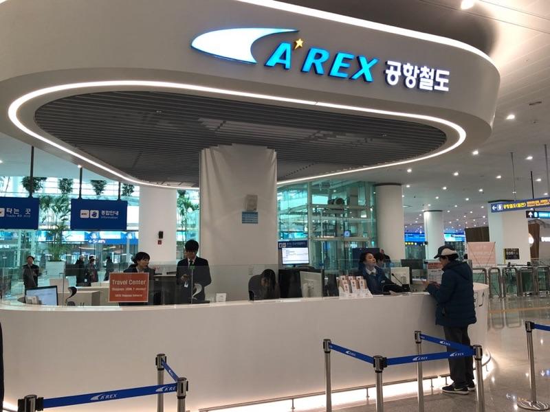 AREX Express Train from Incheon Airport to Seoul