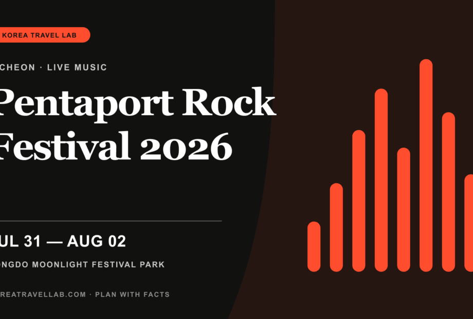 Incheon Pentaport Rock Festival 2026 — July 31 to August 2 at Songdo Moonlight Festival Park